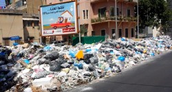 Au Liban les rues sont remplies de déchets