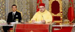 Le roi du Maroc le 30 Juillet 2016 au Palais Royal