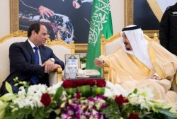 Le Président égyptien Sissi en visite en Arabie Saoudite en Mars dernier.
