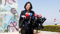 Tsai Ing-wen lors de sa visite à Los Angeles, le 13 août 2018, répétant la phrase de feu R. Raegan: “Everything was negotiable except two things: our freedom and our future”