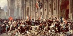 Lamartine devant les révolutionnaire parisiens en 1848