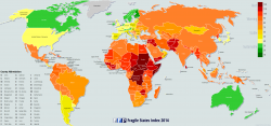 Le Fragile State Index 2014 met en avant l'instabilité historique de certains pays, considérés comme des États faillis.