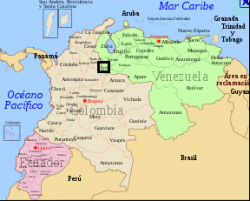 Partie de la frontière entre la Colombie et le Venezuela où la contrebande est importante