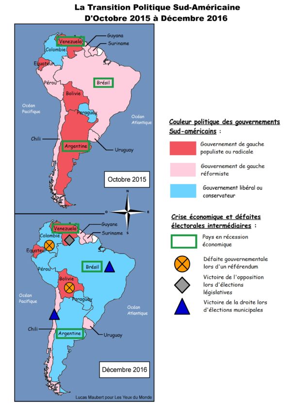 Le recul des gauches en Amérique du Sud Les Yeux du Monde