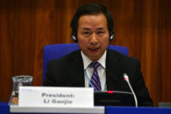 Li Ganjie, Ministre de l'environnement chinois.