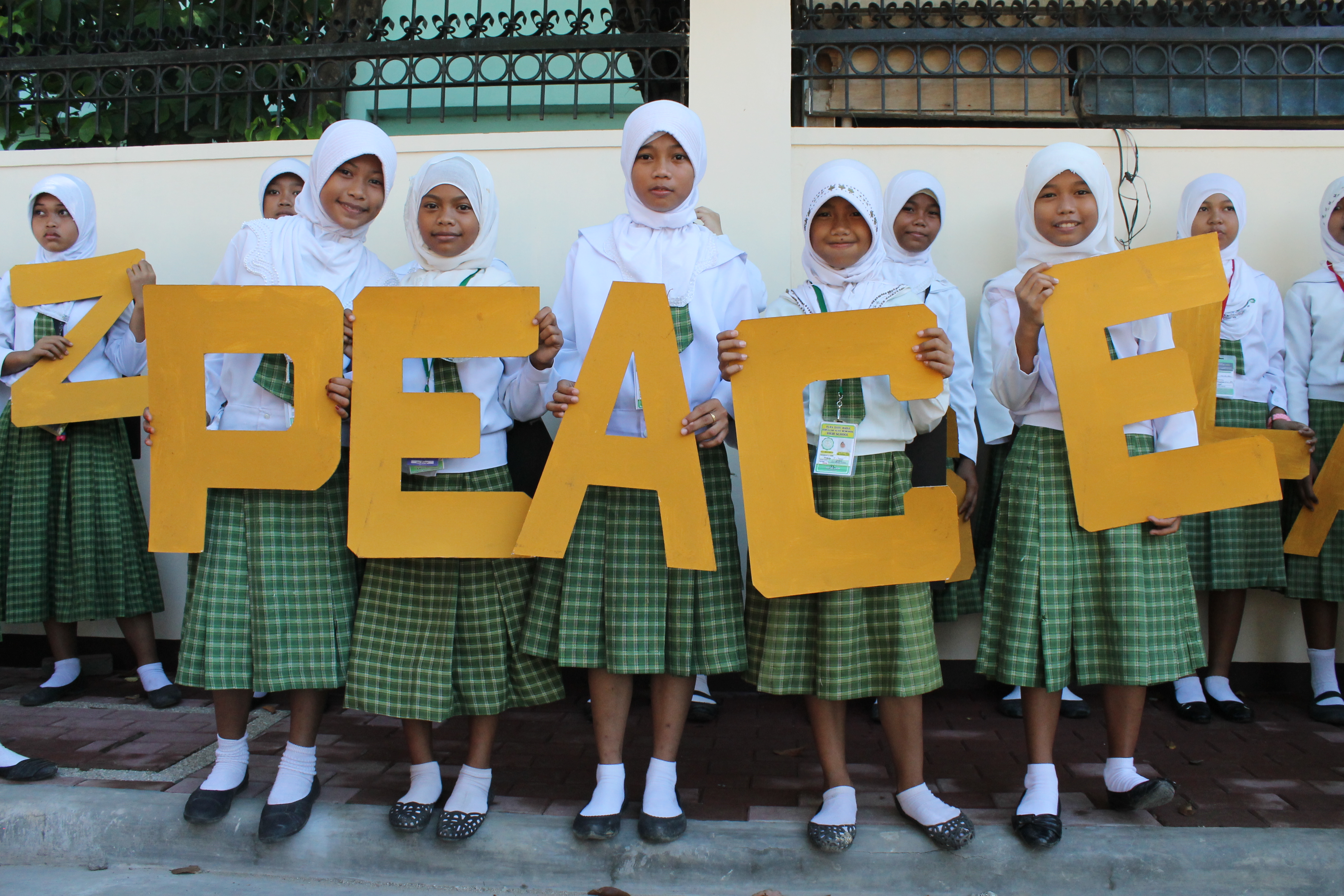 Petites filles musulmanes paix philippines