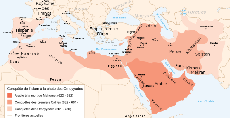 Les Omeyyades, pionniers des empires musulmans. 