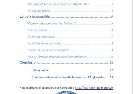 Dossier n°11 – L’Afghanistan, 40 ans de guerre