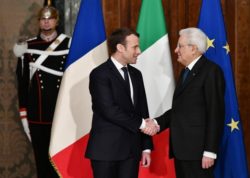 Emmanuel Macron et Sergio Mattarella se sont rencontrés à l'occasion du 500e anniversaire de la mort de Leonard de Vinci
