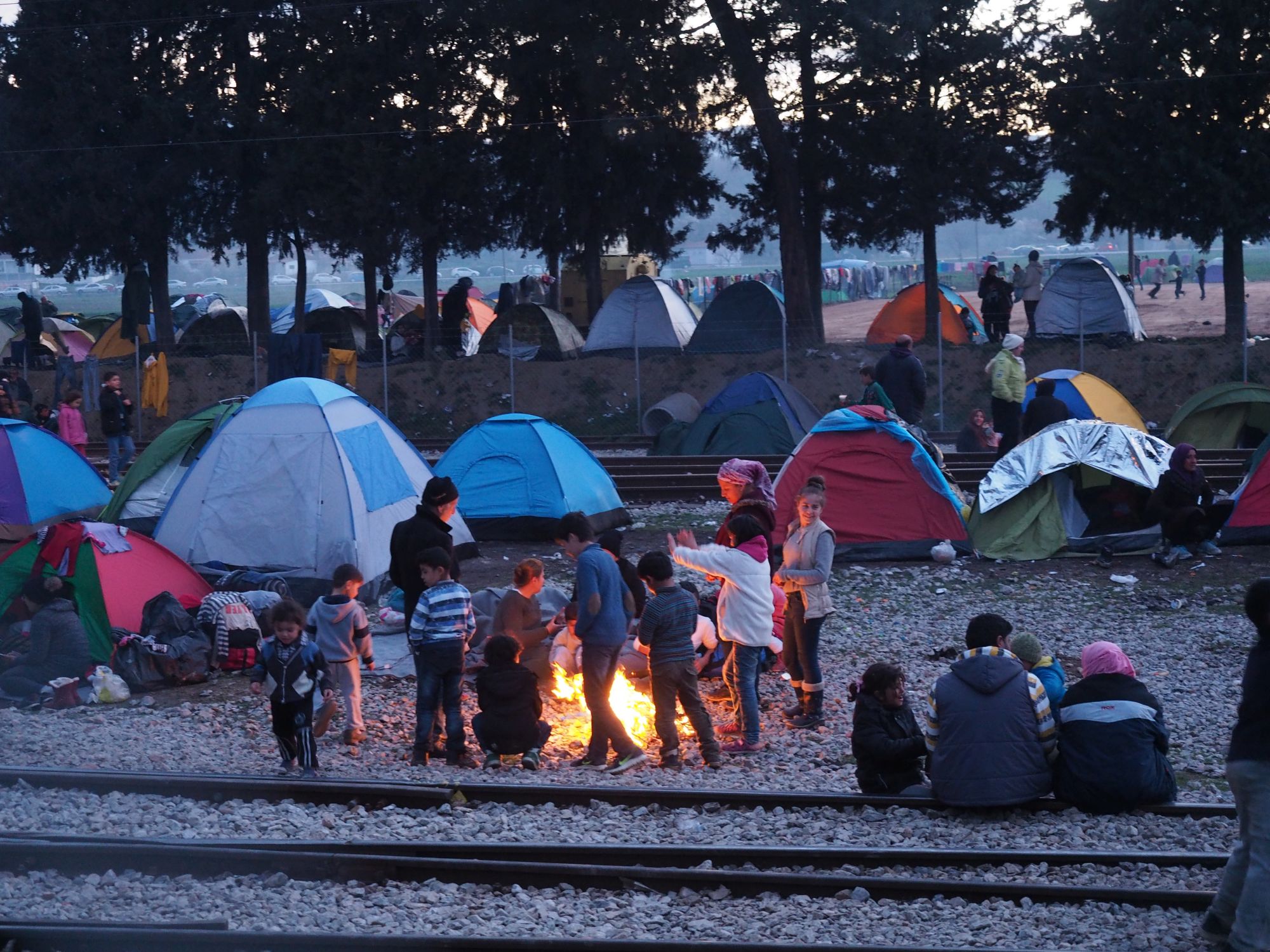 Camp informel Idomeni Grèce