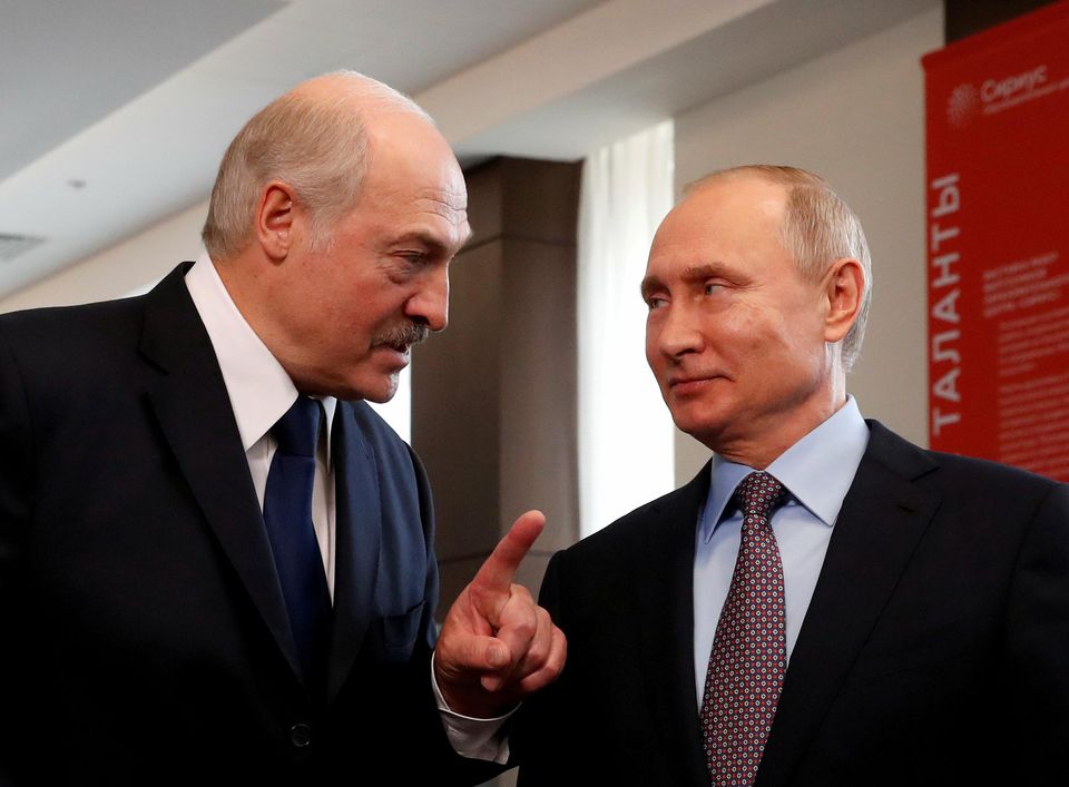 Les présidents russe et biélorusse