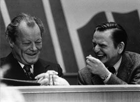 Olof Palme et Willy Brandtà l'Internationale socialiste