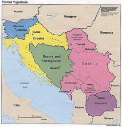Carte de la Yougoslavie