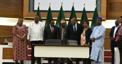 Accord de paix signé entre le gouvernement éthiopien et le TPLF, par l'intermédiaire de l'UA.