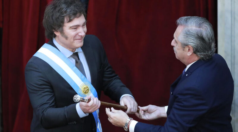 Investiture de Javier Milei nouveau président de la République d'Argentine