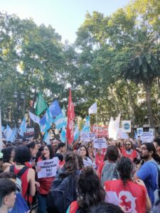 Manifestation à Rosario le 21 décembre contre les mesures prises par Javier Milei