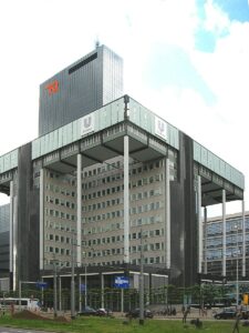 Siège sociale d'Unilever à Rotterdam. Via Wikimedia.