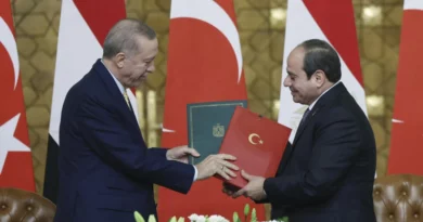 Recep Tayyip Erdogan et Al-Sissi au Caire le 14 février 2024.