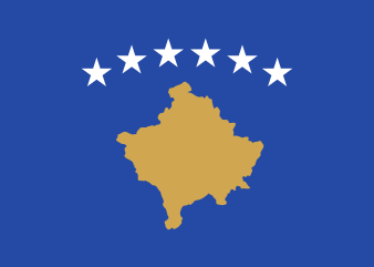 Drapeau du Kosovo.
