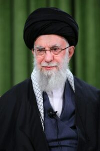 L'ayatollah Ali Khamenei, Guide suprême de l'Iran depuis 1989. 