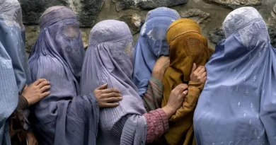 Cette image met en avant une des nombreuses interdictions imposées par les Taliban aux femmes et filles afghanes. En effet il s’agit ici de l’interdiction de leur droit à l'enseignement secondaire et supérieur et le droit au travail. L’image montre le phénomène où des dizaines de milliers d'écolières ont été exclues des écoles secondaires afghanes, et de nombreuses femmes fonctionnaires n'ont pas été autorisées à travailler.