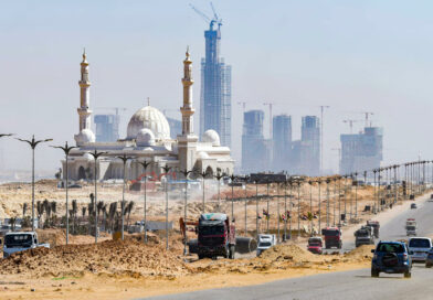 Le chantier de la nouvelle capitale administrative égyptienne en mars 2021