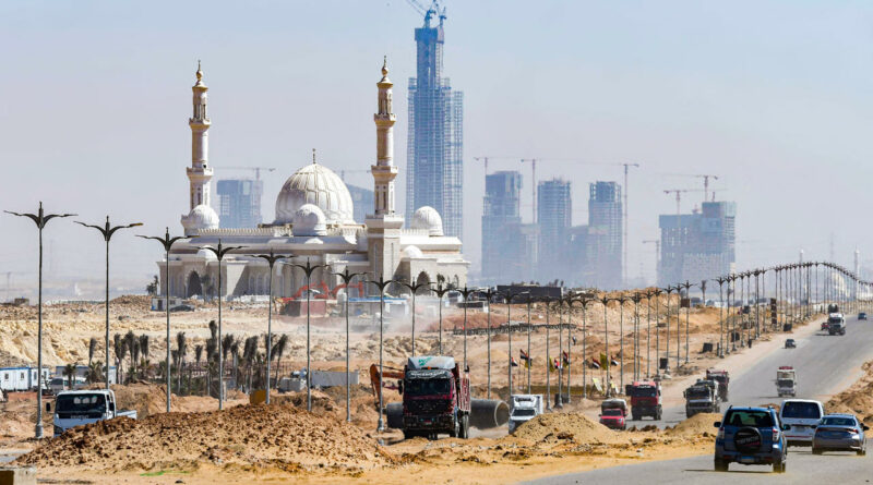 Le chantier de la nouvelle capitale administrative égyptienne en mars 2021