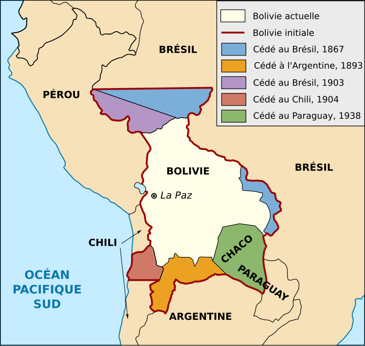 Carte de la Bolivie. ©Wikimedia Commons