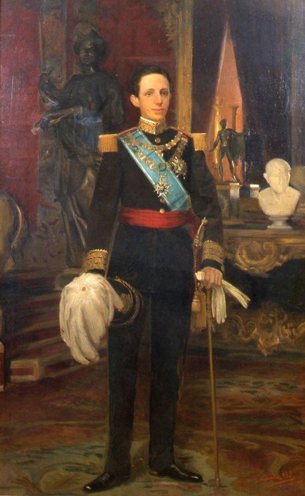 Portrait d'Alfonso XIII, roi d'Espagne (1886-1931).