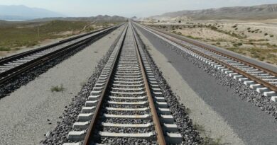 Vue des travaux de construction des routes et des voies ferrées qui traverseront le corridor de Zangezur, qui reliera les provinces occidentales au Nakhitchevan. 9 octobre 2023 à Zangilan, en Azerbaïdjan.