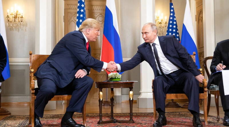 Présidents Trump et Poutine.