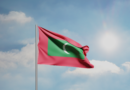 Drapeau des Maldives, pays dans lequel a éclaté le coup d'État de 1988
