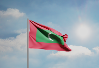 Drapeau des Maldives, pays dans lequel a éclaté le coup d'État de 1988