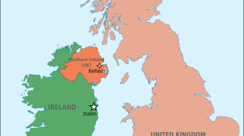 Carte du Royaume-Uni, de l'Irlande et de l'Irlande du Nord