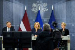 Evika Siliņa, Première ministre démissionnaire de Lettonie.